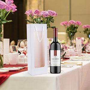 Роскошная бумага цвета коричневого цвета коробки вина Kraft бумажная упаковывая экологическая прочная 1