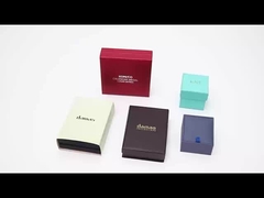 ПУ кожаный кольцо ювелирные изделия упаковка коробка Custom LOGO Design 2 в 1 оптом