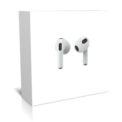 Изготовленные на заказ белые airpods картона упаковывая коробки для беспроводных наушников Earbuds