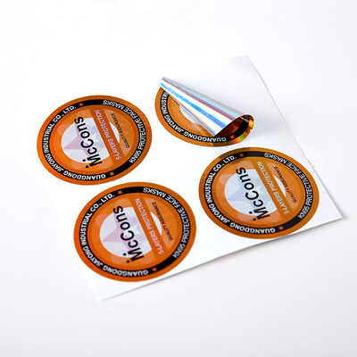 Выполненное на заказ дело круглая офсетная печать цвета Labelsr CMYK 4 стикера