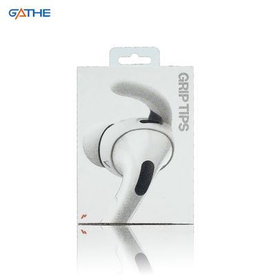 OEM белая складная электронная карточная коробка для наушников упаковка бумажные коробки с ручкой