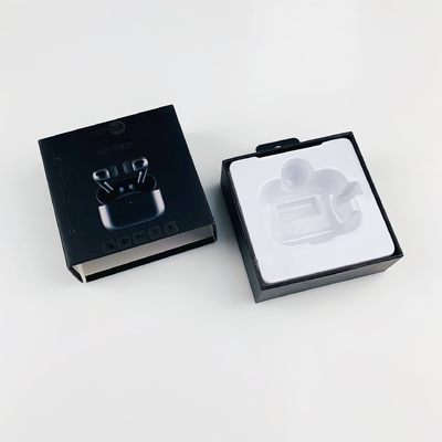 ODM Bluetooth Earphone Box Embossing TWS Wireless Headset Пакетная коробка с крюками и пузырьком для Airpods