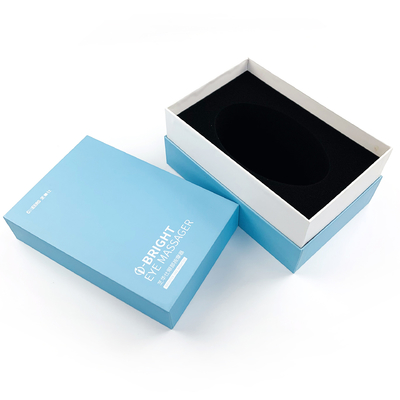 Custom Color Pantone Product Packaging Box Rigid Cardboard Gift Box with Lids Tray for Eye Massage Instrument