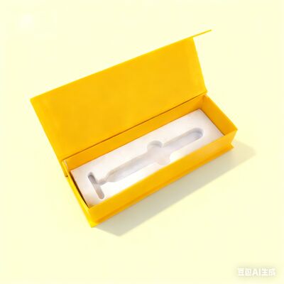 Настройка жёлтая магнитная с закрывающим устройством подарочная коробка для косметических изделий Коробка упаковки с вставкой EVA
